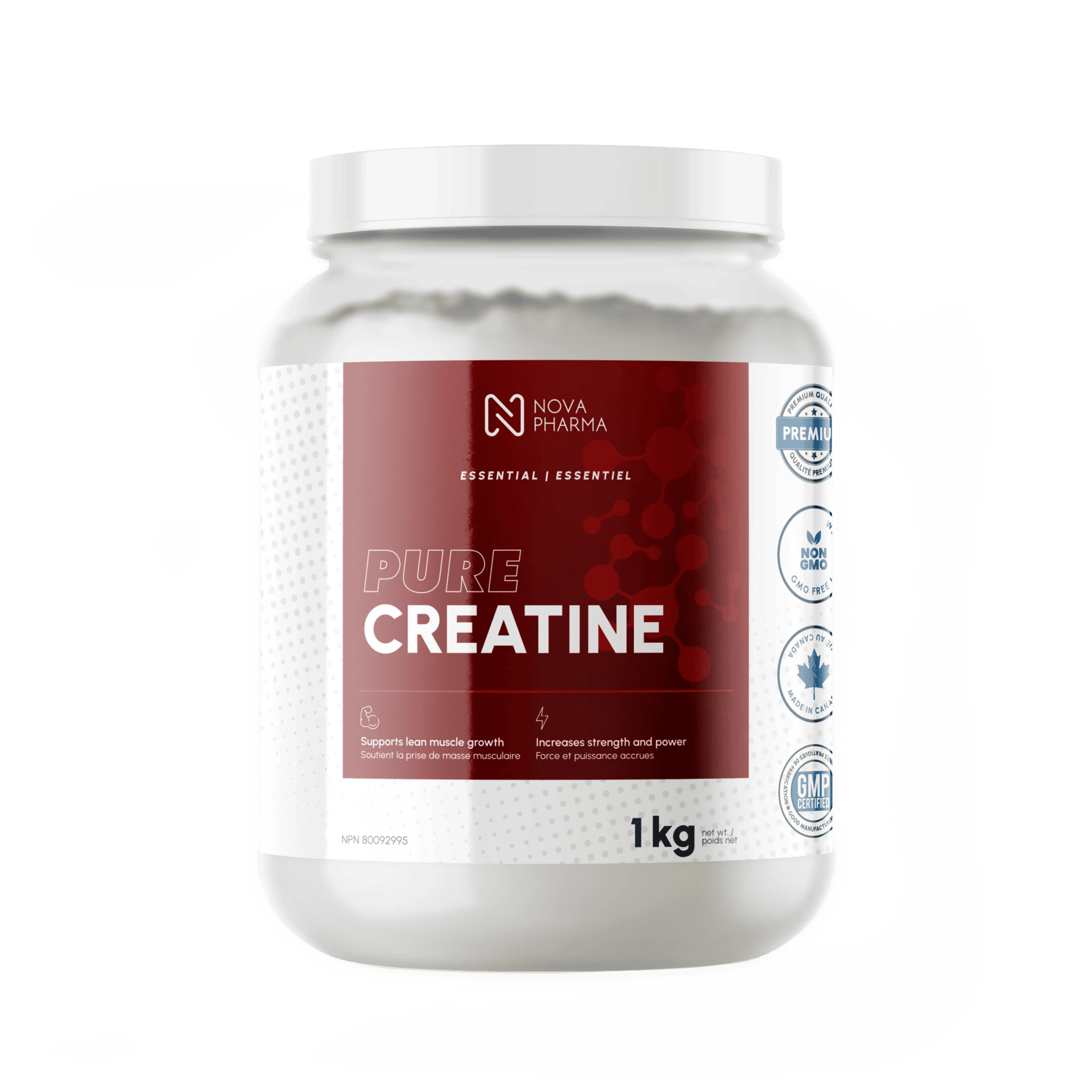 Créatine 1kg - 200 Portions