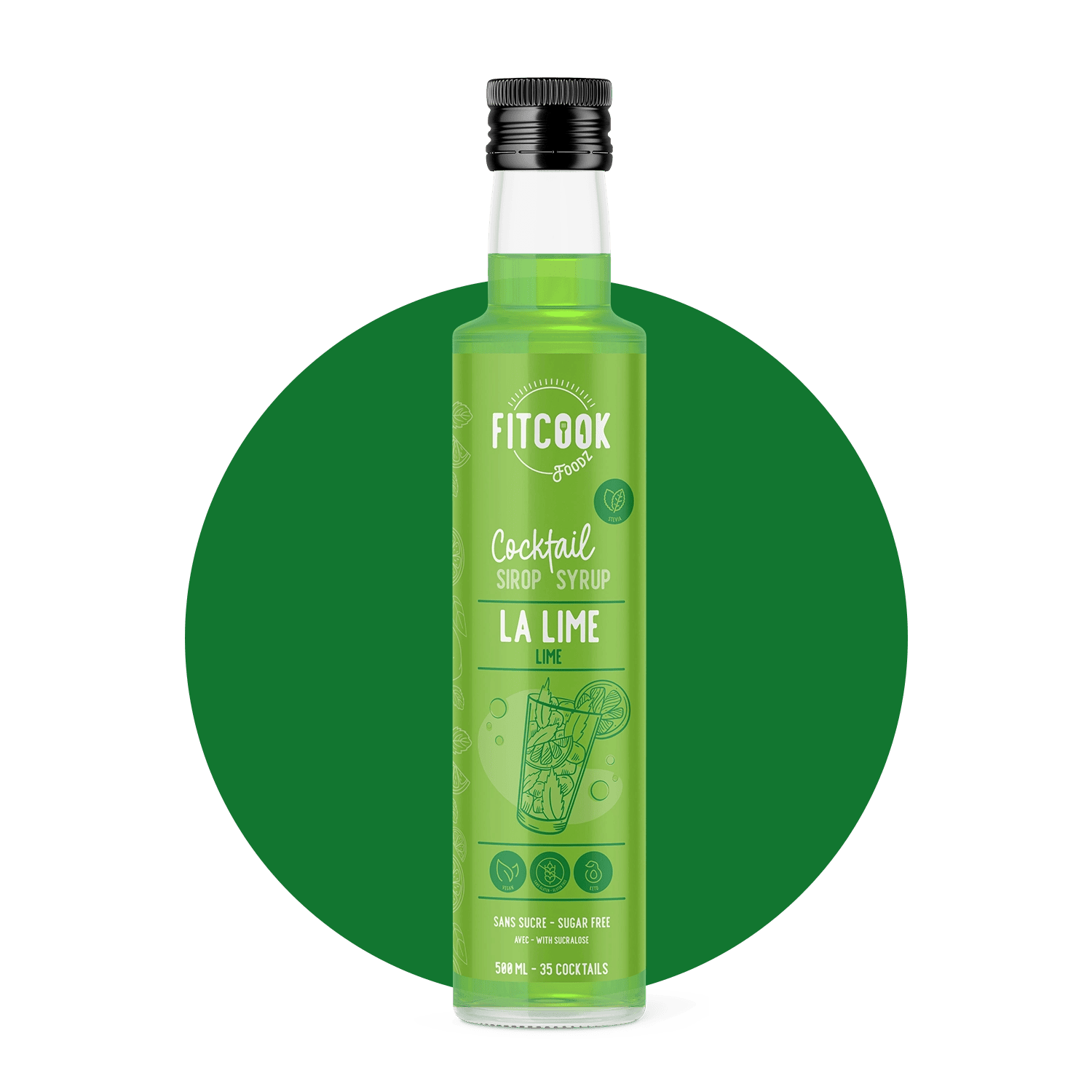 La Lime - Sirop à Cocktail Sans Sucre
