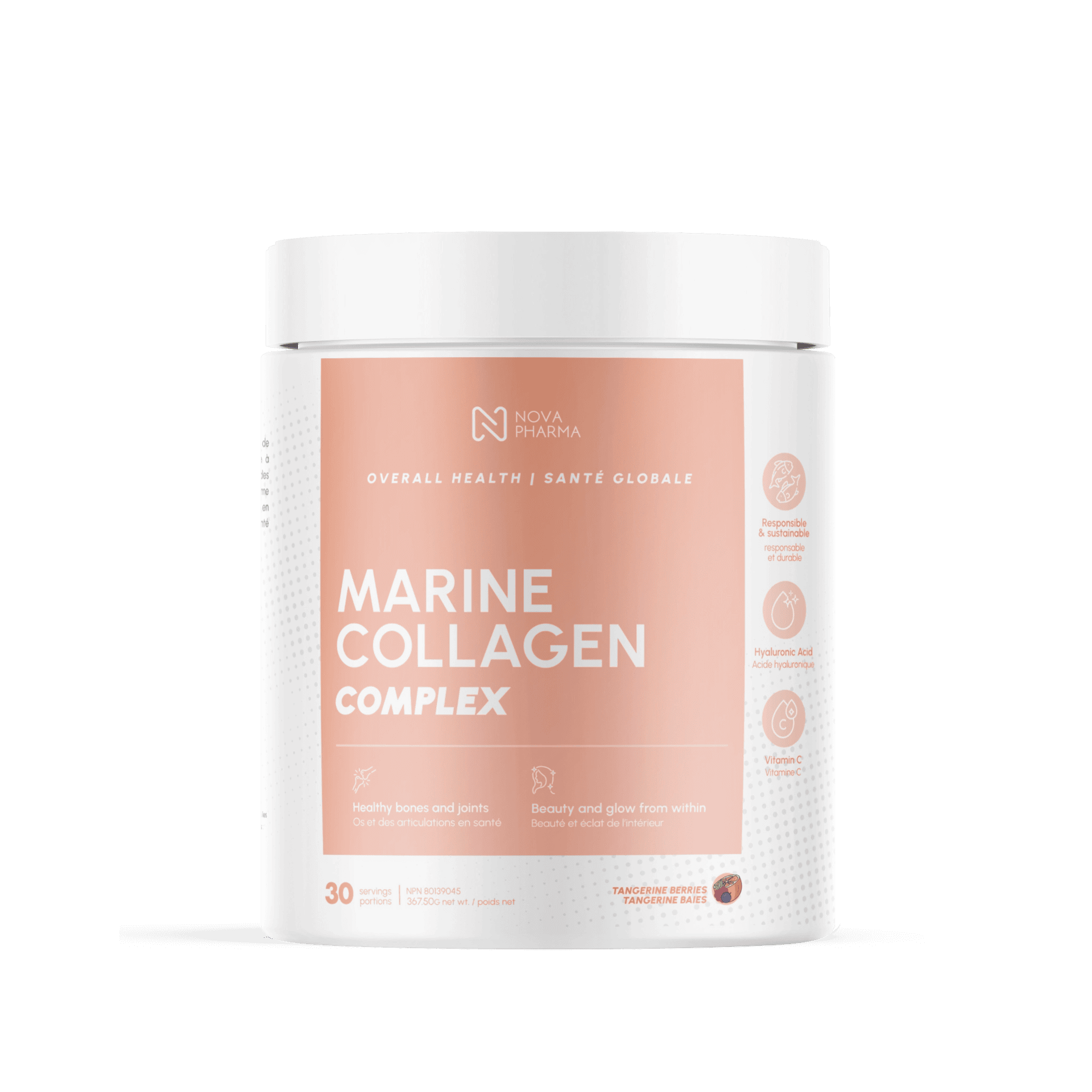 Collagène marin Complex avec Acide Hyaluronique, Vitamine C et Biotine - 30 portions – Image 6