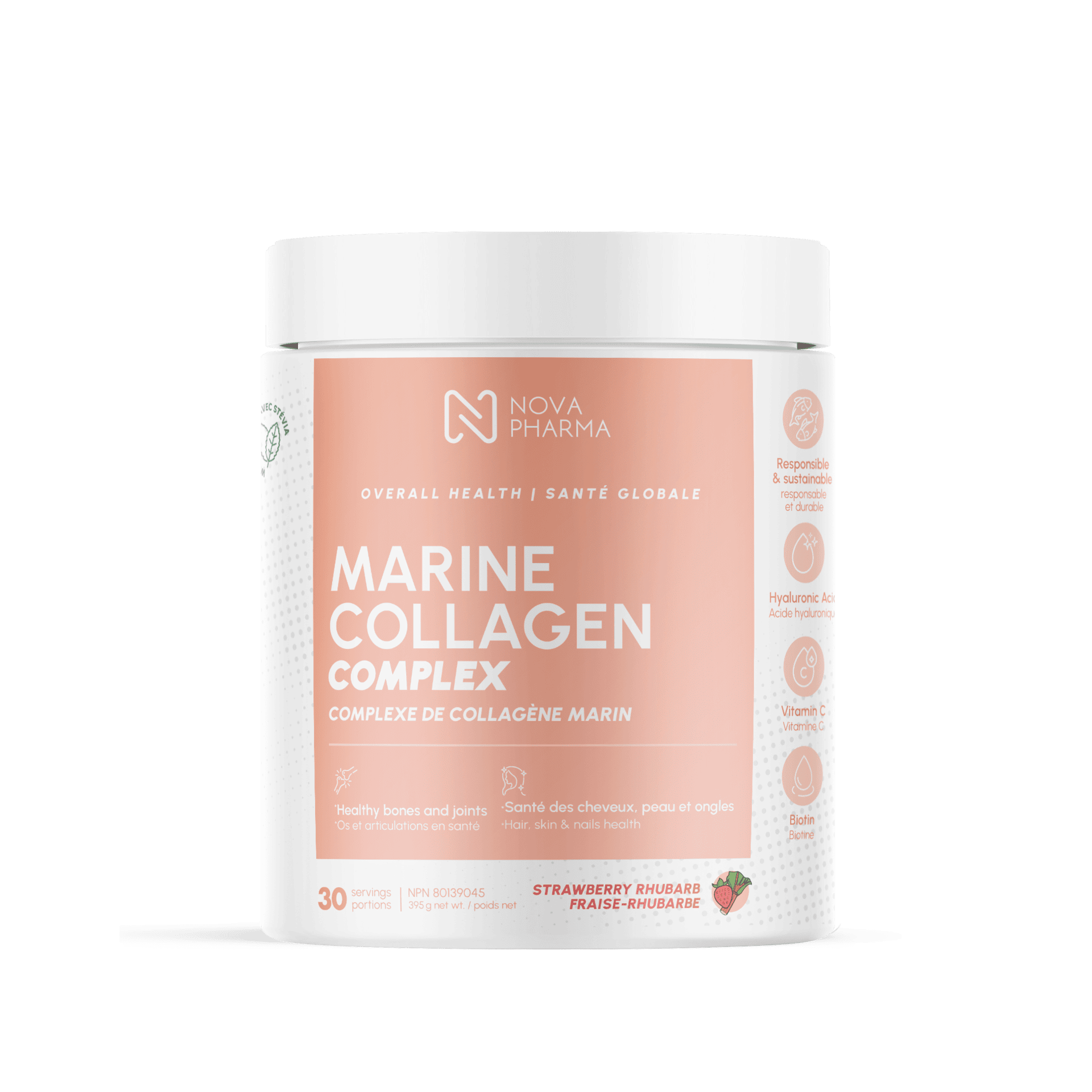 Collagène marin Complex avec Acide Hyaluronique, Vitamine C et Biotine - 30 portions – Image 9